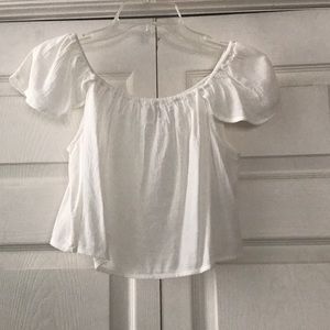 Cropped- off the shoulder top